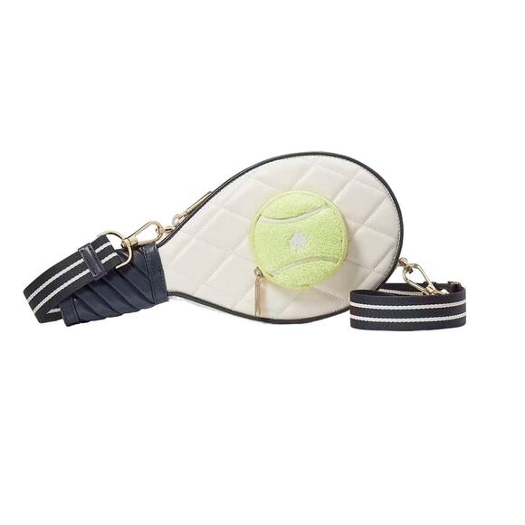 Kate Spade Grand Slam 3D Tennis Raquet Crossbody Bag - Picture 1 of 12